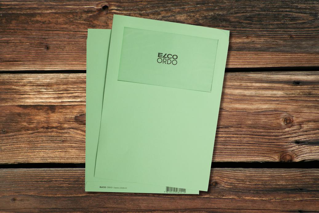 Ordnungsmappen mit Sichtfenster 220x310 mm Hellgrün 120 g/qm